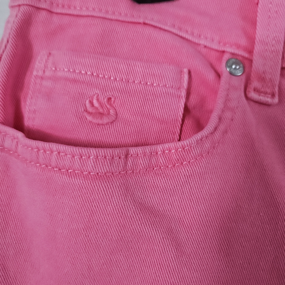 NWT Gloria Vanderbilt Women's Bright Pink Straight Leg Jeans 12 - Picture 4 of 6